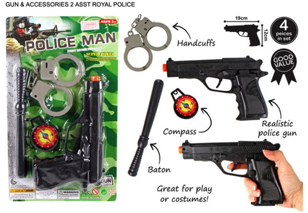 GUN & ACCESSORIES 2 ASST ROYAL POLICE